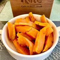 Roasted sweet potato  at Kite Café & Restaurant in Dubai
