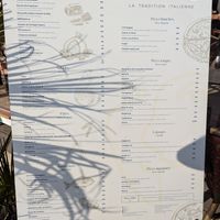 Full menu at Mona in Le Grau-du-roi