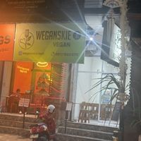 Not much from the outside or the inside, but delicious food  at WEGANSKIE in Kuta