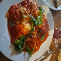 Tortellini con salsa Basilico at Little Italy Restaurant in Nerja