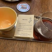 Macaron, Colombia drink 9,50€  at BOUCHE Specialty Coffee in Brussels