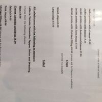 Snacks menu at Dwy Afon Cafe in Swansea