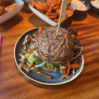 Veggy Burger (vegan)  at burgerbar in Heiligenhafen