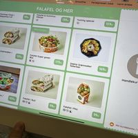 More options on the menu   at Yummy Falafel in Oslo