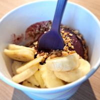 Açaí with banana and chestnut at Bem Puro - Praia do Forte in Praia Do Forte
