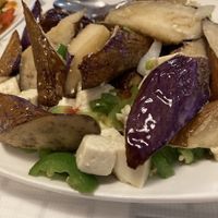 Eggplant with soft tofu. The tofu was substituting ground pork.  at Szechwan North in Glenview