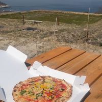   at Pizza Haruya in Teshima