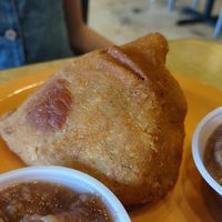 Samosa at Annapurna's World Vegetarian Cafe in Santa Fe