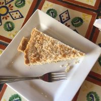 coconut cream pie (vegan) at Annapurna's World Vegetarian Cafe in Santa Fe