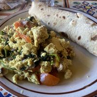 Tofu scramble  at Annapurna's World Vegetarian Cafe in Santa Fe