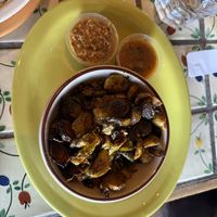 Harissa Brussels   at Annapurna's World Vegetarian Cafe in Santa Fe