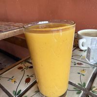 Mango lassi   at Annapurna's World Vegetarian Cafe in Santa Fe