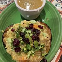 Chef‘s Plate  at Annapurna's World Vegetarian Cafe in Santa Fe
