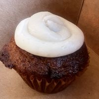 Cupcake!!  at Annapurna's World Vegetarian Cafe in Santa Fe