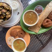 All vegan!  at Annapurna's World Vegetarian Cafe in Santa Fe