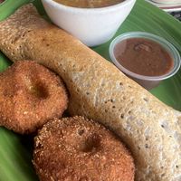 Indian sampler  at Annapurna's World Vegetarian Cafe in Santa Fe