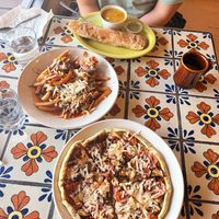   at Annapurna's World Vegetarian Cafe in Santa Fe