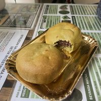 Red bean cakes  at Moko's Matcha in Milan