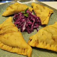 Vegane Samosa at Maza in Aschaffenburg