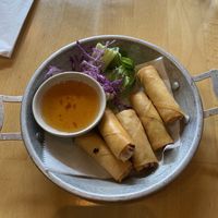 Crispy spring rolls  at Senn Thai Comfort Food in New York City