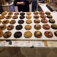 Lots of vegan cookies at The After School Cookie Club - Victoria Arcade in South West London