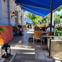 Bar seating (not sure if food served here) at Caspar's in Basel
