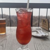 Cosmo with passion fruitt  at The Lookout Cafe in Victoria Falls