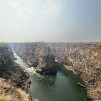 The view   at The Lookout Cafe in Victoria Falls