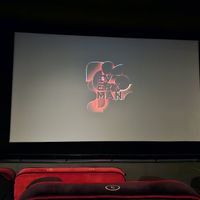 Cinema screen view from my seat at Spielburger in York