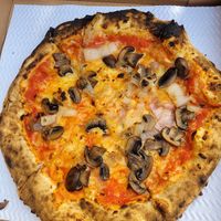 Mushroom, Shallots and Thyme Vegan Pizza at Big Dog Pizza - Pop Up in Criccieth