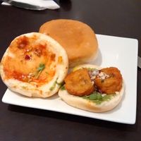 Dabeli, a bit like a burger but better. at Bindi in Edinburgh