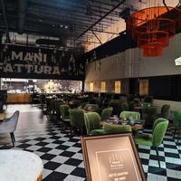 Seating (when closed) at Manifattura Basel in Basel