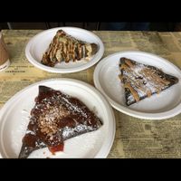 Lots of different crepes! at Flint Crepe Company in Flint