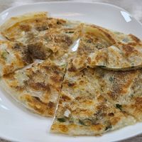 Scallion pancake 抓餅，香葱 NT$ 40 at Bilodeau Village Organic Farm in Taoyuan