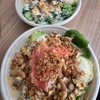 Take away bowls at Hawaiian Poké Bowl in Amsterdam
