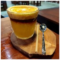 Orange coffee  at Hoa Gom - Plant-Based Café & Vegan House in Da Nang