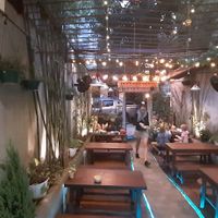 Garden tables at Hoa Gom - Plant-Based Café & Vegan House in Da Nang