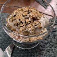 Yogurt with Granola and Fruits at Brunch da Mari Marola in Rio De Janeiro
