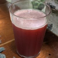 Strawberry Hibiscus Juice at Brunch da Mari Marola in Rio De Janeiro