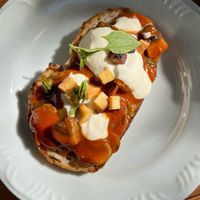 One of Mari's famous toasts.  at Brunch da Mari Marola in Rio De Janeiro