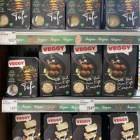 Vegan meat substitutes  at Macrocenter in Kas