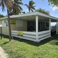 Easy to find next to Louie and nachos   at The Teaspot & Juice Lounge in St Croix