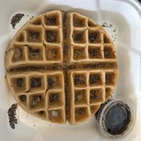 Amazing waffle!  at The Teaspot & Juice Lounge in St Croix