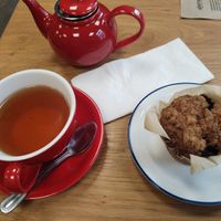 Earl grey and blueberry muffin at Alterna in Birmingham