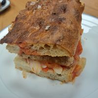 Herby foccacia bangerz sandwich at Alterna in Birmingham