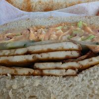 Sticky tofu sando at Alterna in Birmingham