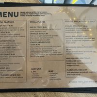 Food Menu as of June 2026  at Alterna in Birmingham