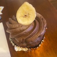 Vegan chocolate banana cupcake   at Butterfly Bakeshop in New York City