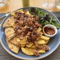 Vegan gyros  at Santorini Restaurant in Santorini
