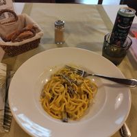 Spaghetti Carbonara at La Lanterna in Verona